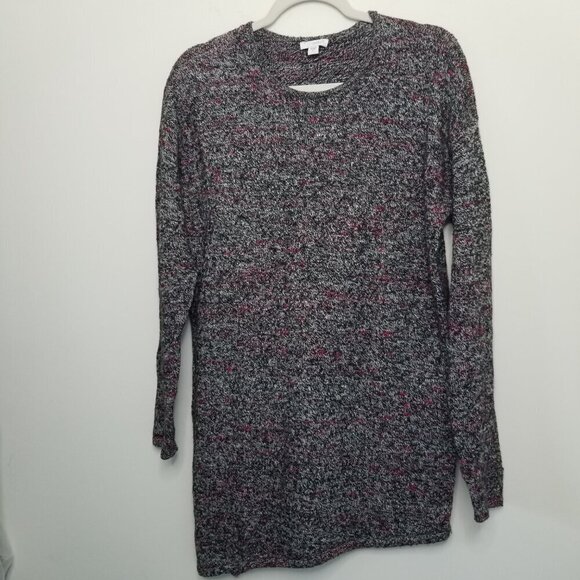 Pure J Jill Small Cashmere Wool Blend Knit Marbled Tunic Sweater Chunky Textured - Picture 3 of 15